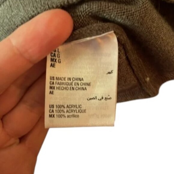 Karen Scott large acrylic V-neck sweater - Picture 4 of 4